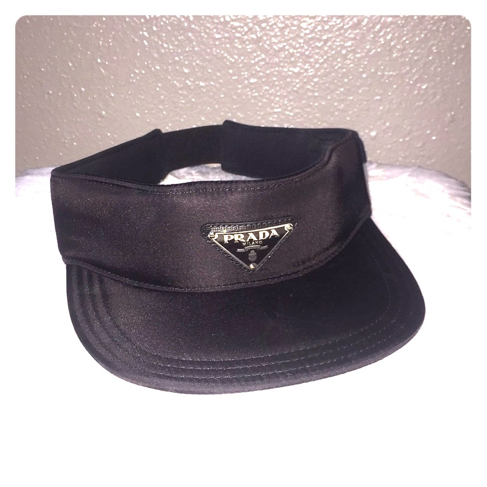 Prada Black Visor Hat